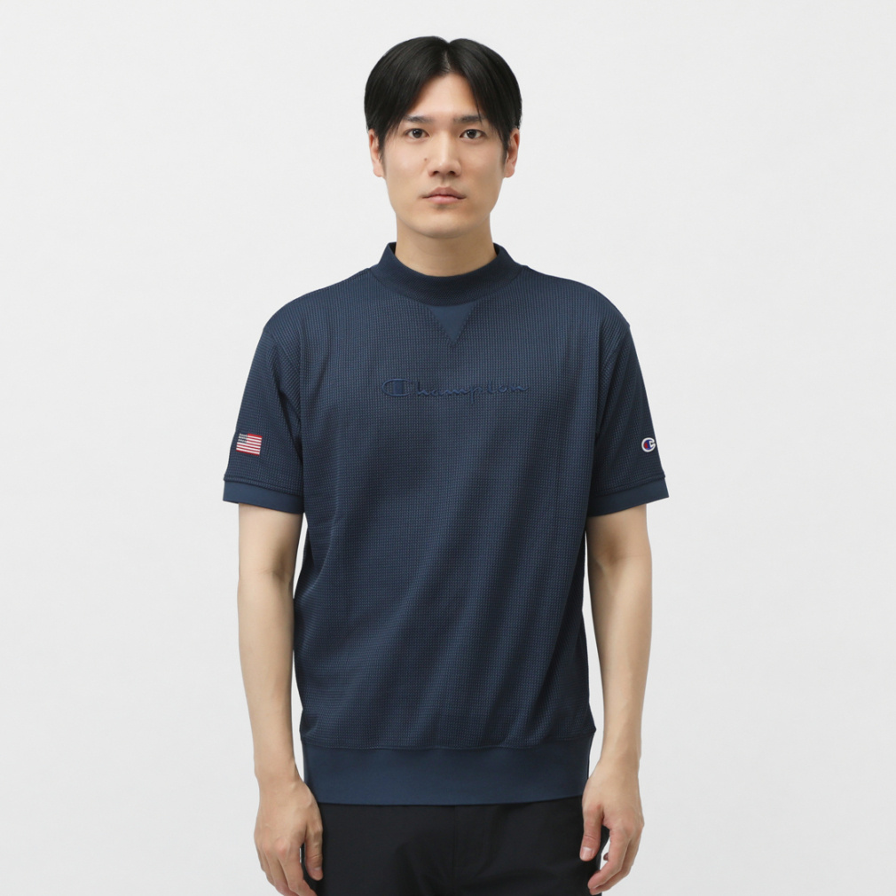 MOCK NECK SHIRT ショートスリーブモックネックシャツ(遮熱・UV