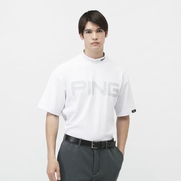 ダブルメッシュ半袖ハイネックシャツ 6215167309