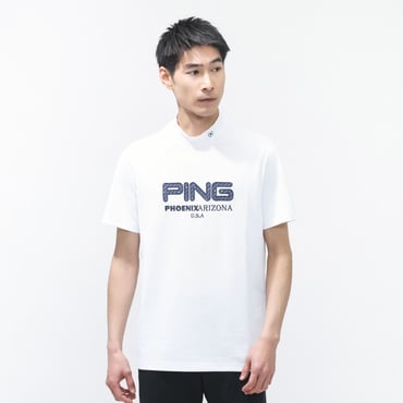 アップリケ半袖ハイネックシャツ 6216167201