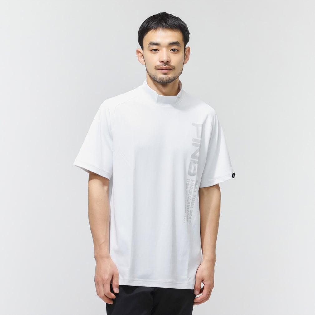 ピン ゴルフウェア 半袖シャツ 春 夏 テラカノコ半袖ハイネックシャツ
