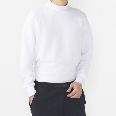 T.長袖ハイネックシャツ ダブルフェイス ハイネック 吸水速乾 ストレッチ、UVカット 防風 TR-1L1624H