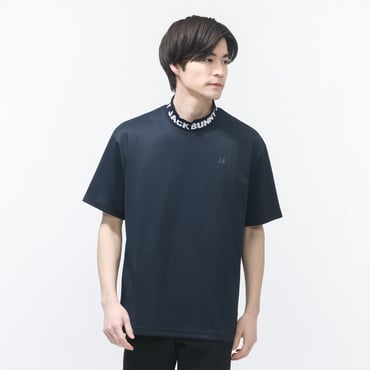 ロゴジャガード 半袖モックネック 2626167229