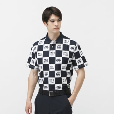 ハニカムダブルフェイスポロシャツ(半袖) 2625160313