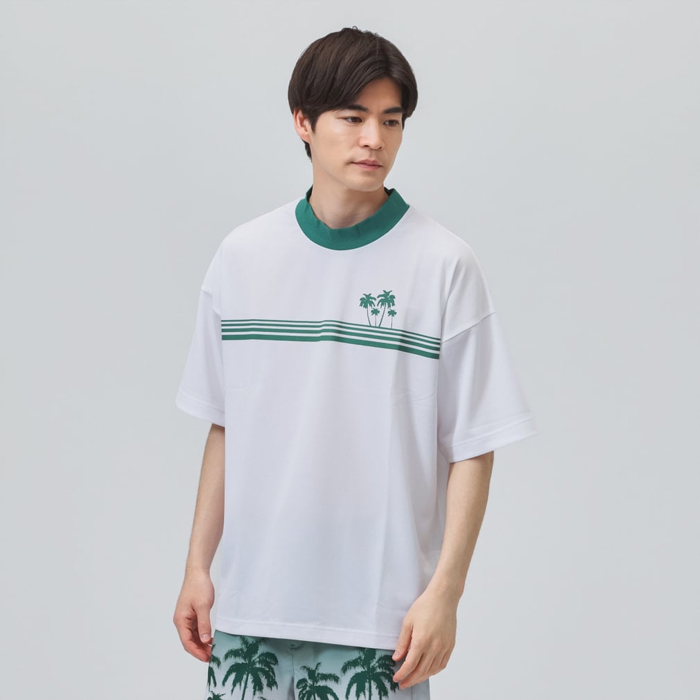 ジャックバニー ゴルフウェア 半袖シャツ 春 夏 シングルカノコ GREEN