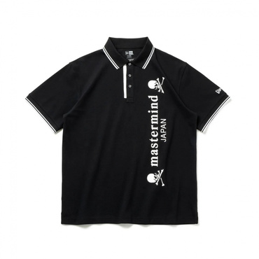 GOLF POLO MMJ SKULL LOGO BLK WHT 14700160
