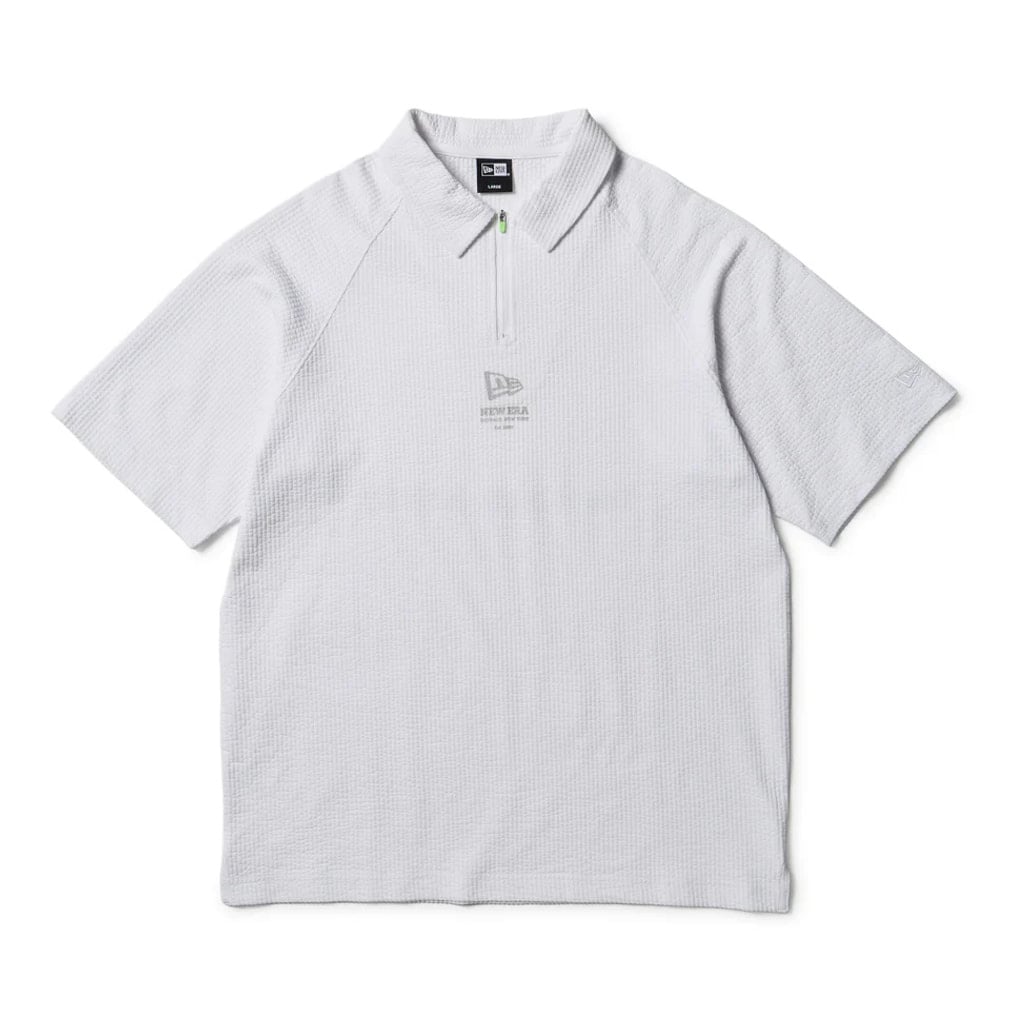 ニューエラ ゴルフウェア 半袖シャツ 春 夏 GF SS SEERSUCKER POLO WHI