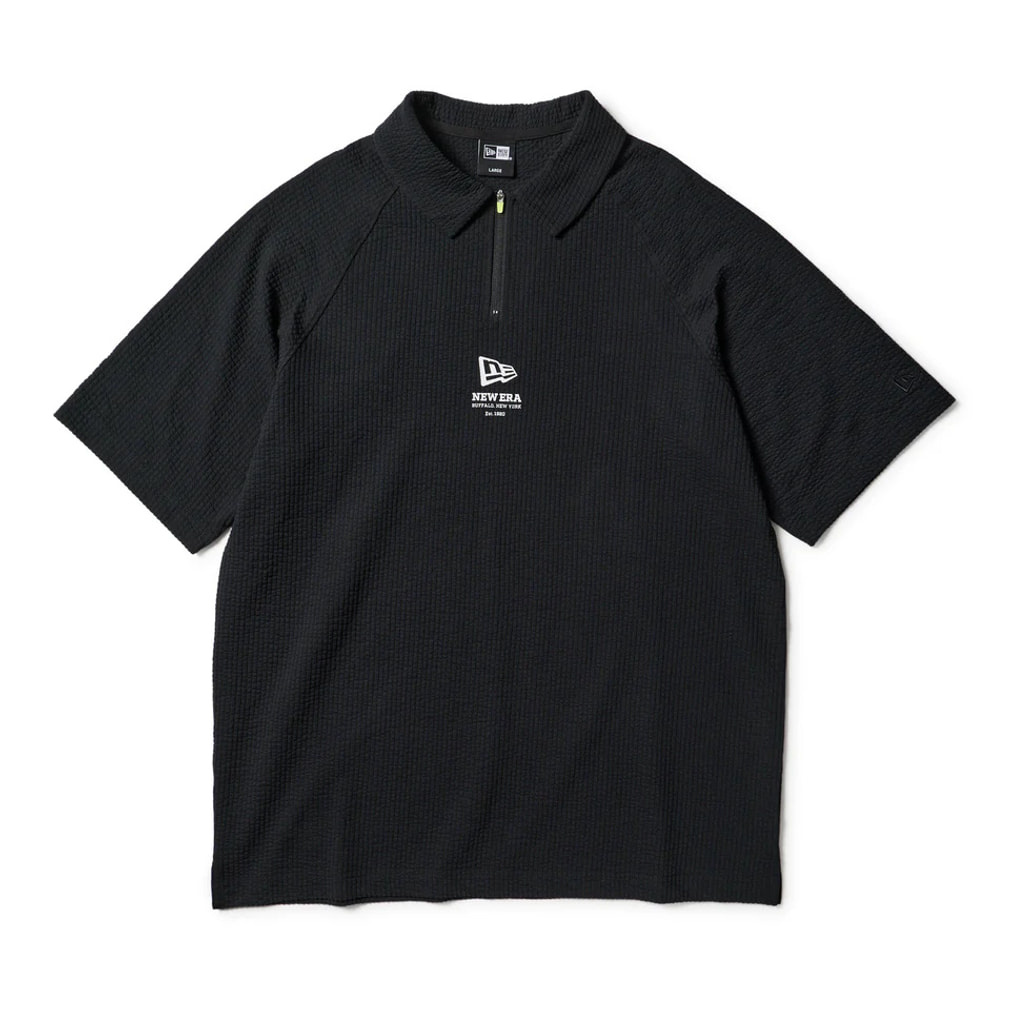 GF SS SEERSUCKER POLO BLK 261 14859911(ブラック-M)