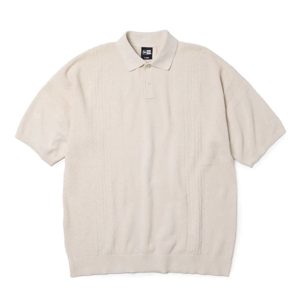 �j���[�G�� �S���t�E�F�A �����V���c �t �� GF SS KNIT POLO OWHI 261 (14859935) �����Y NEW ERA