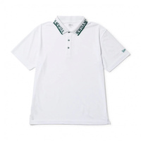 ニューエラ ゴルフウェア 半袖シャツ 春 夏 GF SS COLLAR LOGO PL WHI
