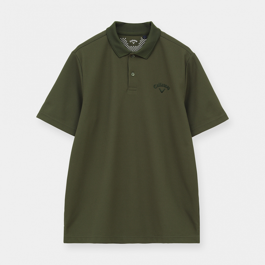 ANEW GOLF アニュー ゴルフ 半袖 ストレッチ ポロシャツ M カーキ ANEW