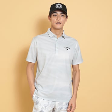 かざあな水面プリントメッシュカノコシャツ C25134117