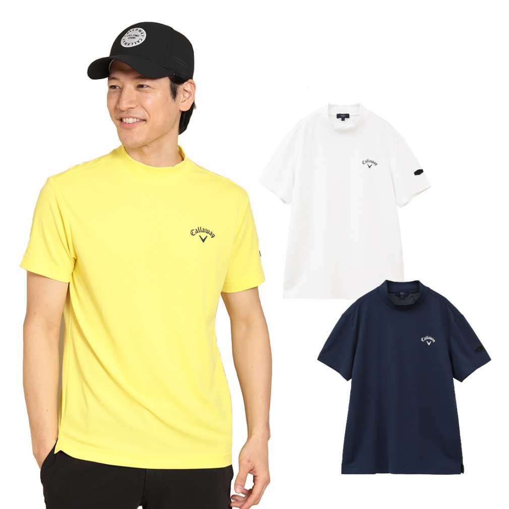 Callaway - キャロウェイ♡︎裏クールアイレットカノコモックネックシャツ 裏クールアイレットカノコモックネックシャツ C24134126｜Alpen