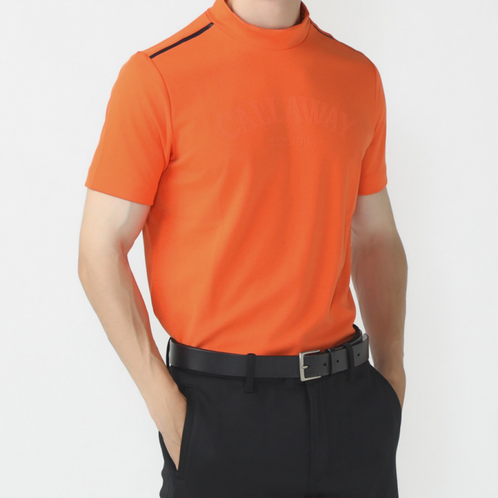 パターンロゴジャカード半袖モックネックシャツ C23134105｜Alpen Online