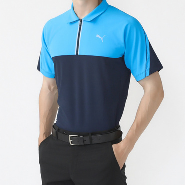 PF ストレッチCBテックカット1/4ZIPポロS/S 627611