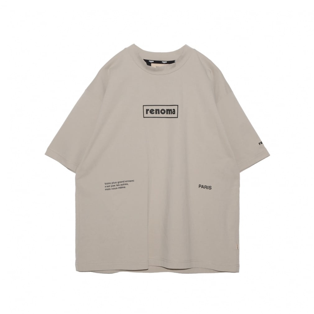 BACK SWITCHING CREW NECK T SS RGBC-005(ベージュ-S)