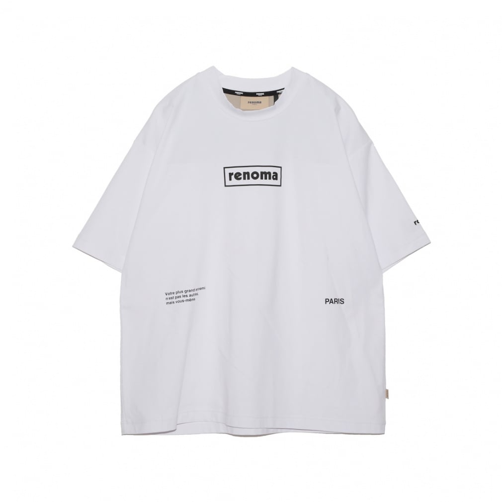 BACK SWITCHING CREW NECK T SS RGBC-005(ホワイト-S)