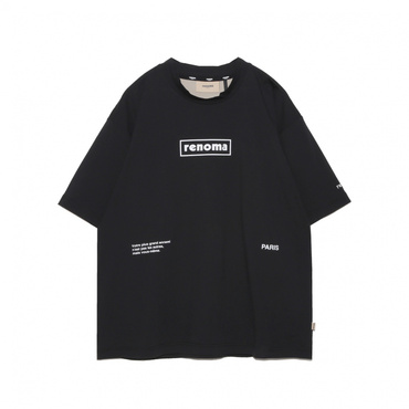 BACK SWITCHING CREW NECK T SS RGBC-005(ブラック-S)