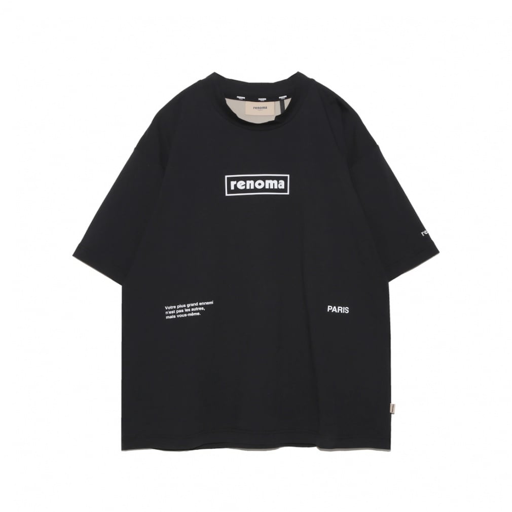 BACK SWITCHING CREW NECK T SS RGBC-005(ブラック-S)