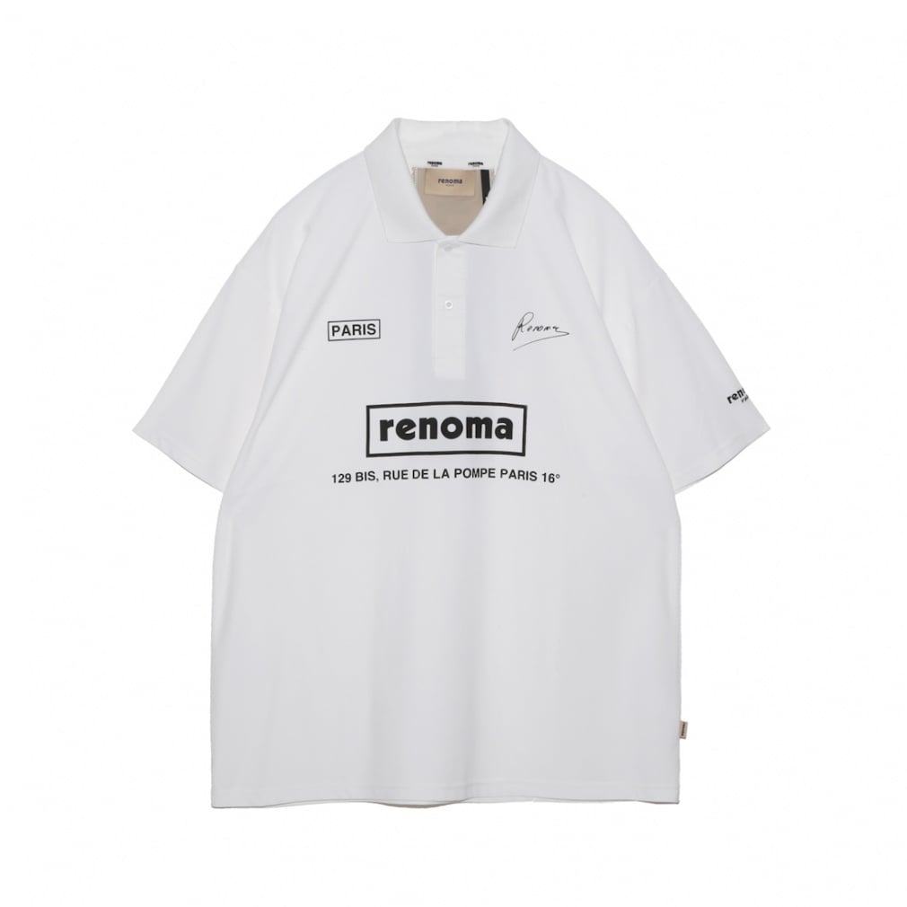 BACK SWITCHING POLO SHIRT SS RGBC-002(ホワイト-S)