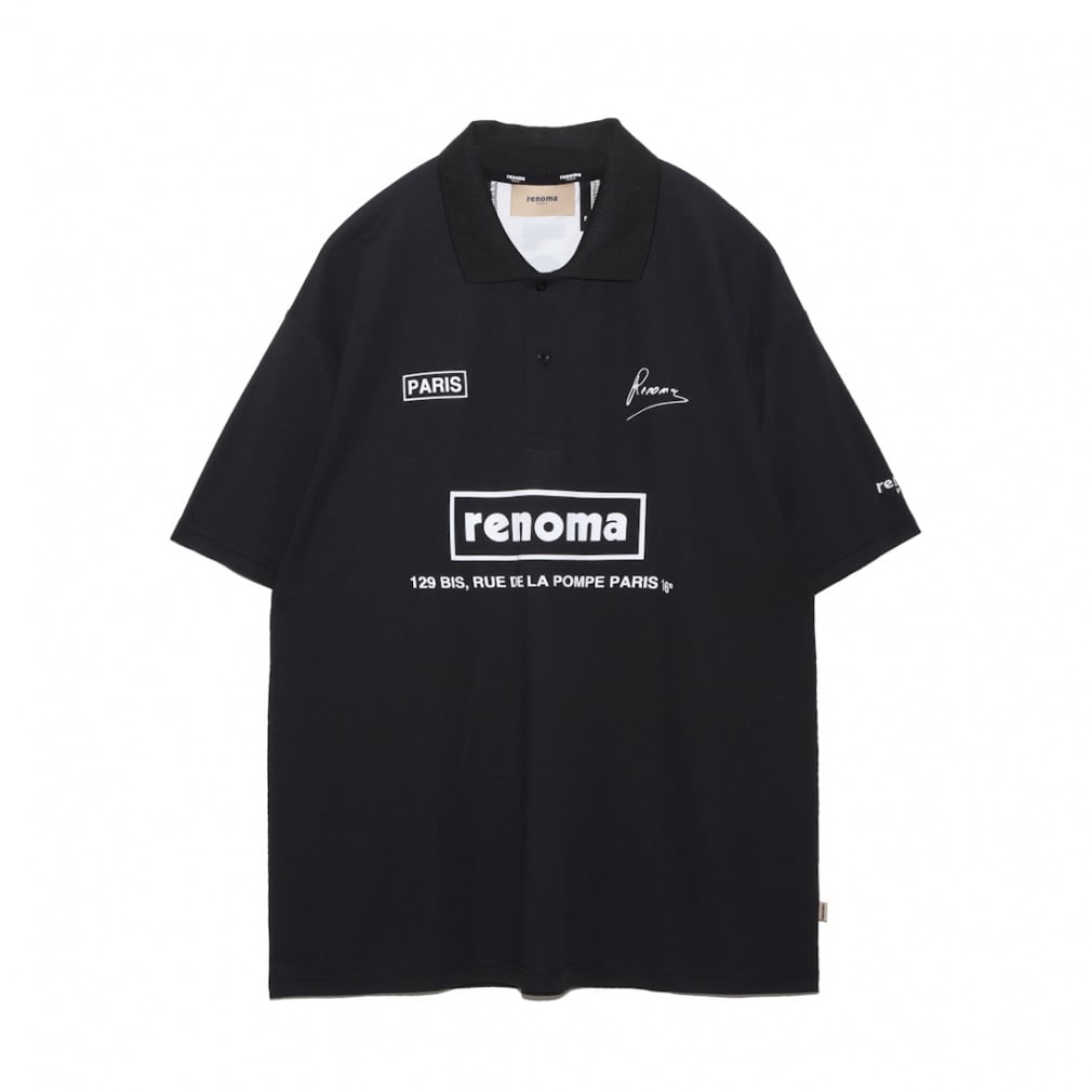 BACK SWITCHING POLO SHIRT SS RGBC-002(ブラック-S)