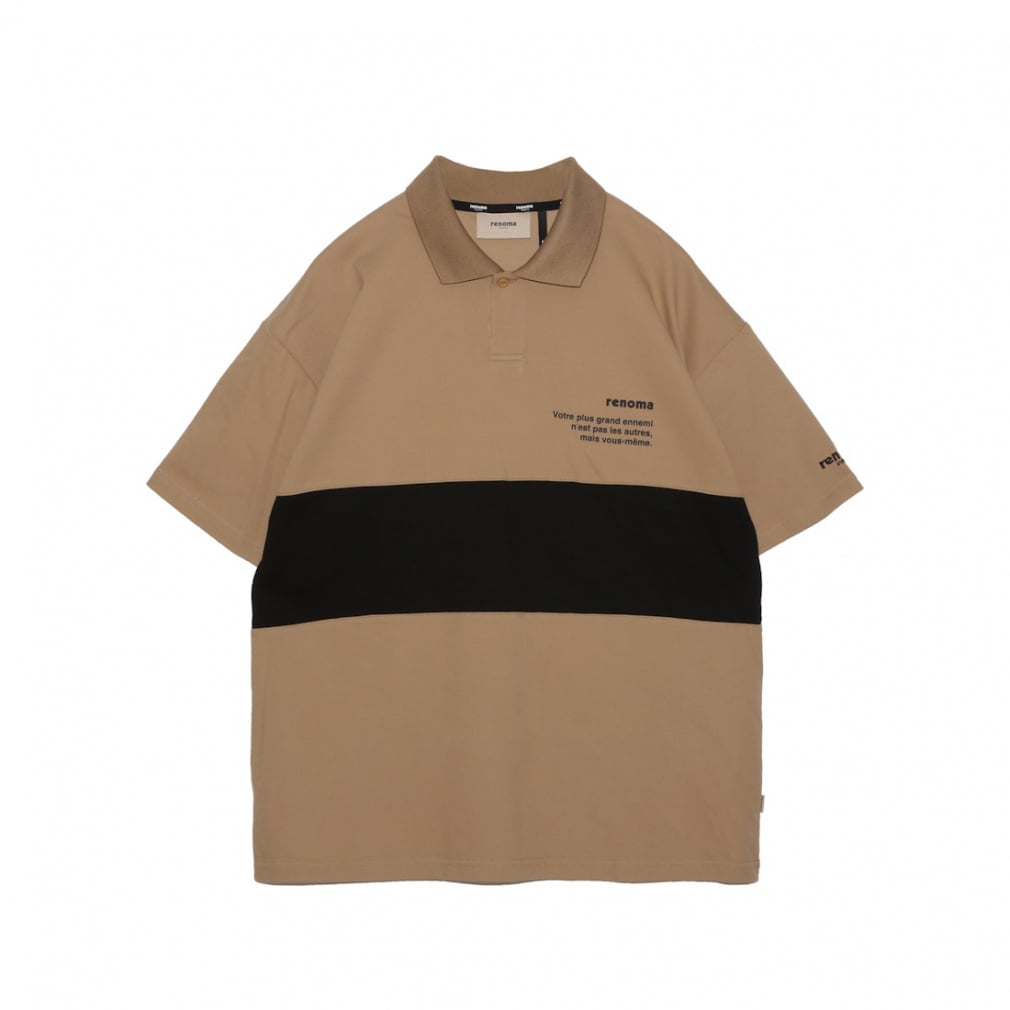 BIG LOGO POLO SHIRT SS RGBC-003(ベージュ-S)
