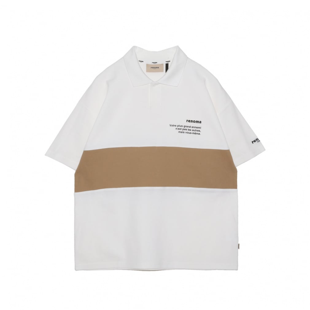 BIG LOGO POLO SHIRT SS RGBC-003(ホワイト-S)