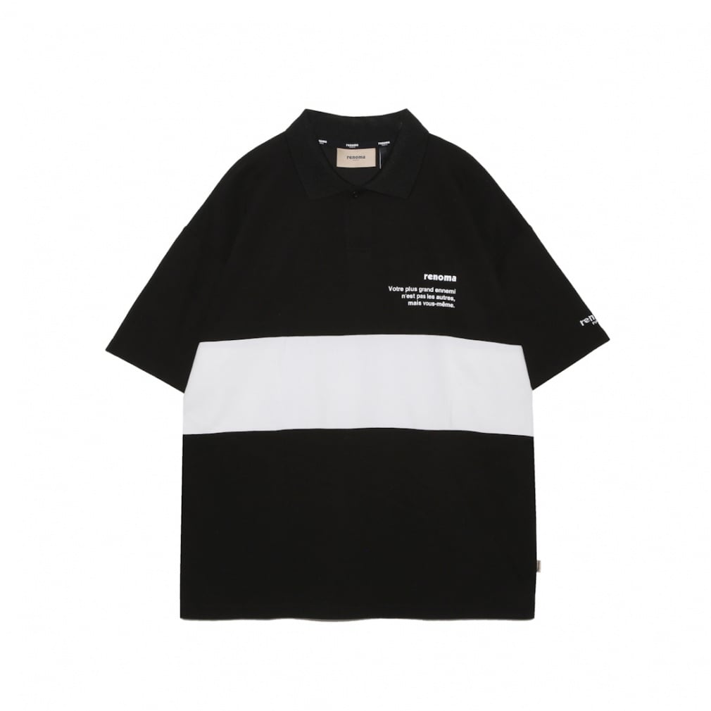 BIG LOGO POLO SHIRT SS RGBC-003(ブラック-S)