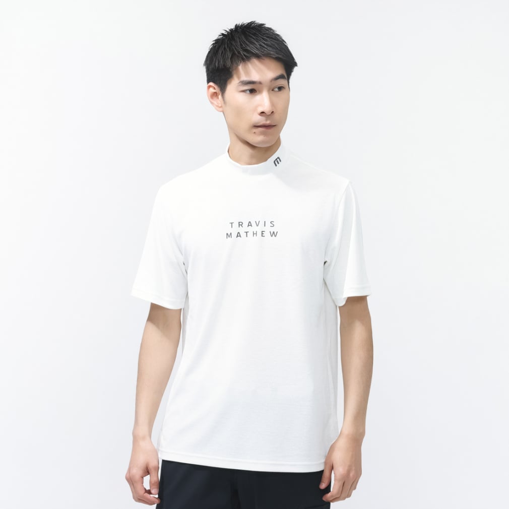半袖ベーシックロゴモック 7AN030(ホワイト-M)