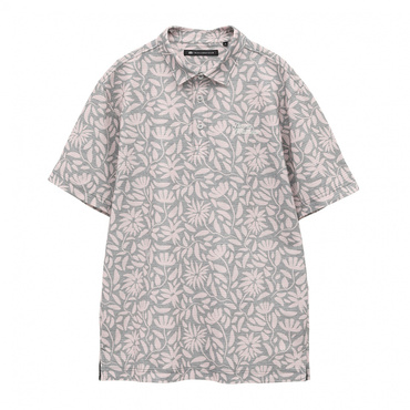 S/S Floral Print Polo 7AL028(ピンク-M)