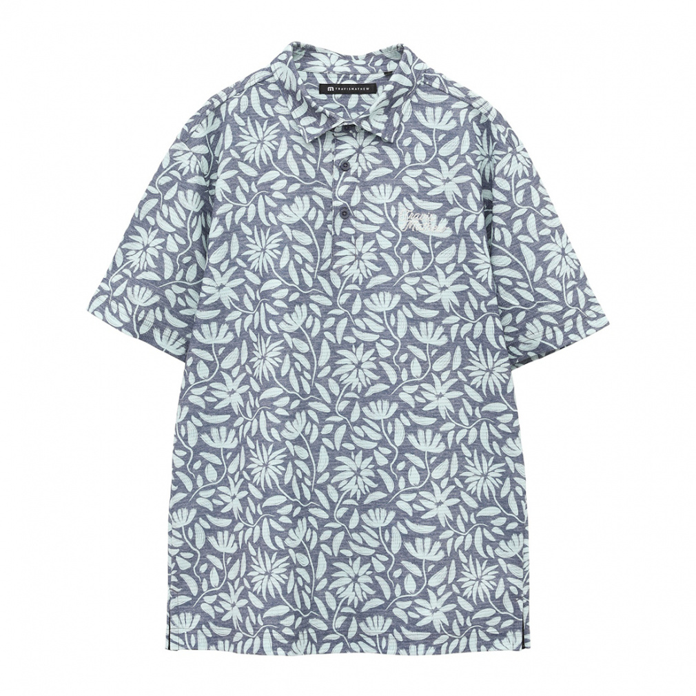 S/S Floral Print Polo 7AL028