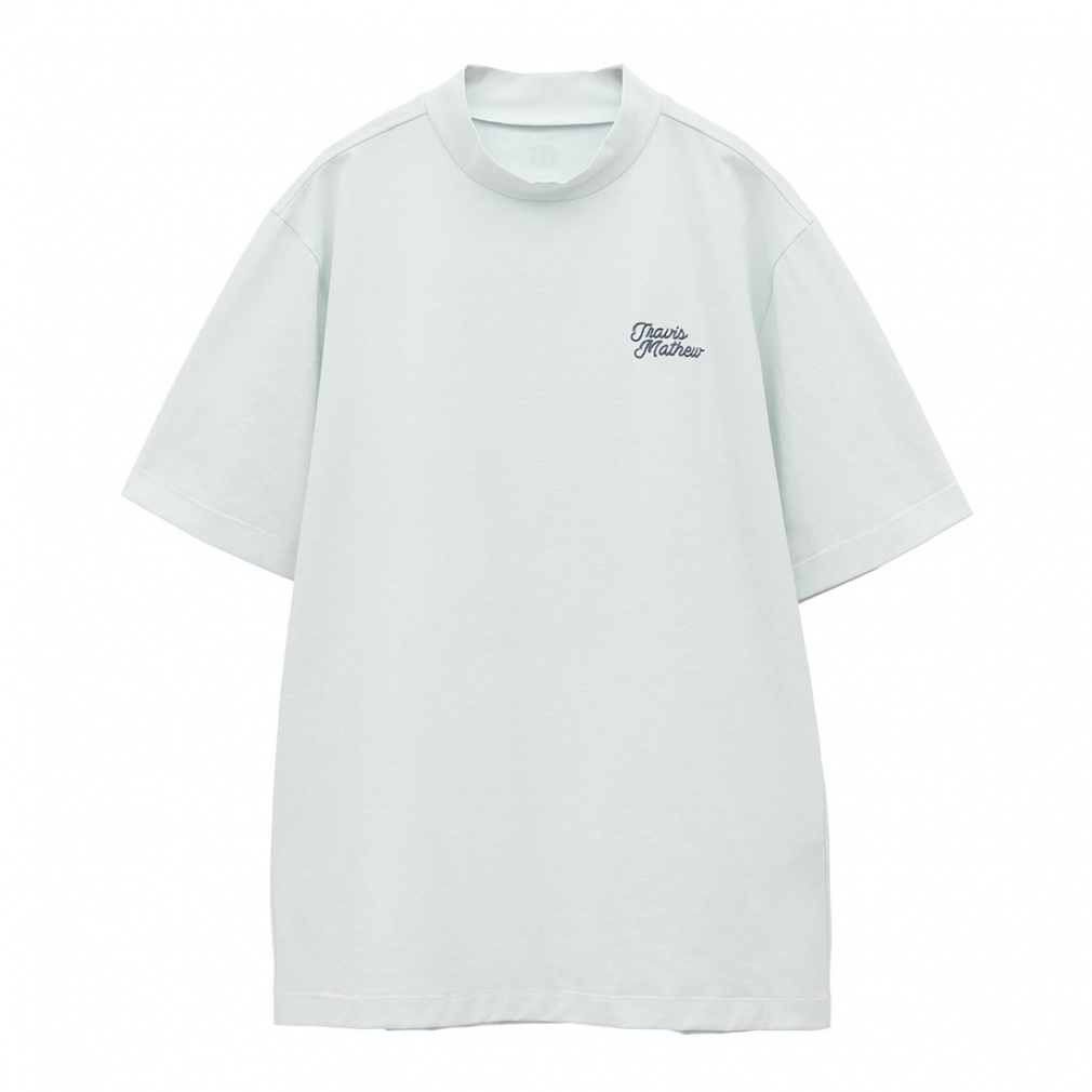 S/S Chain Stitch Retro Mock 7AL024(ダークブルー-M)