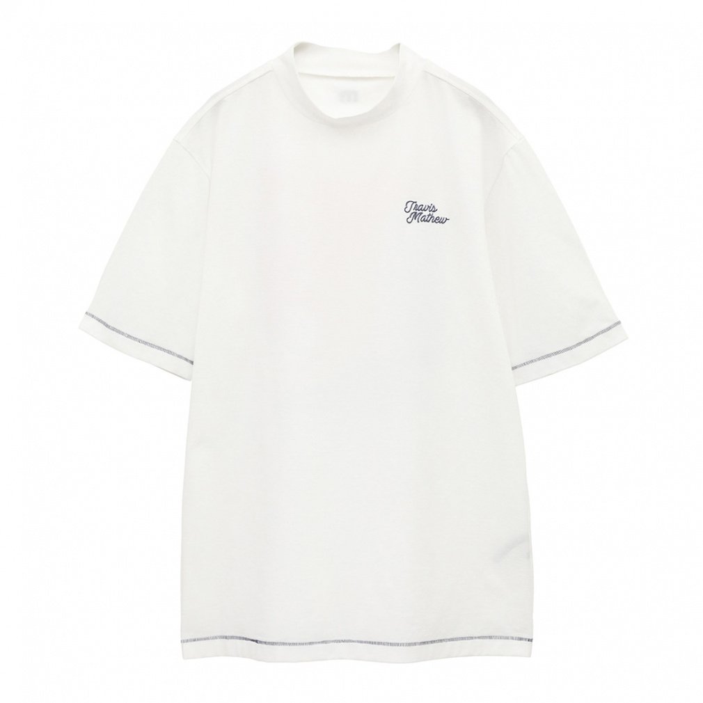 トラヴィスマシュー ゴルフウェア 半袖シャツ 春 夏 S/S Chain Stitch Retro Mock (7AL024) メンズ TravisMathew