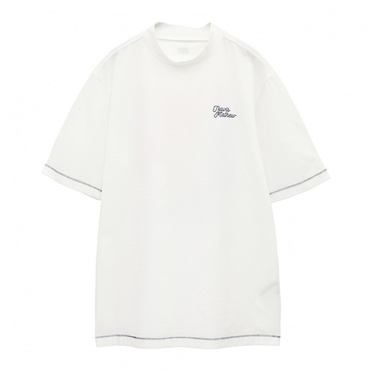 S/S Chain Stitch Retro Mock 7AL024