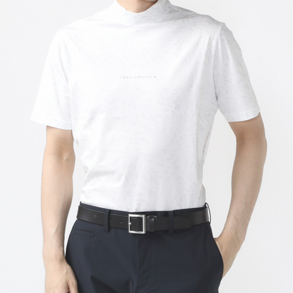 gBX}V[ StEFA Vc t  S/S Patterned Mock Neck (7AJ013) Y TravisMathew