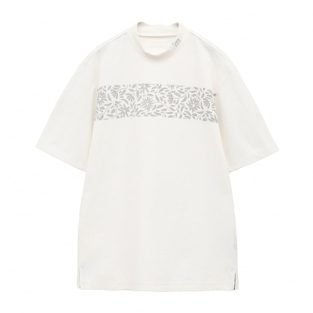 S/S Rubber Print Mock 7AL026(ホワイト-M)