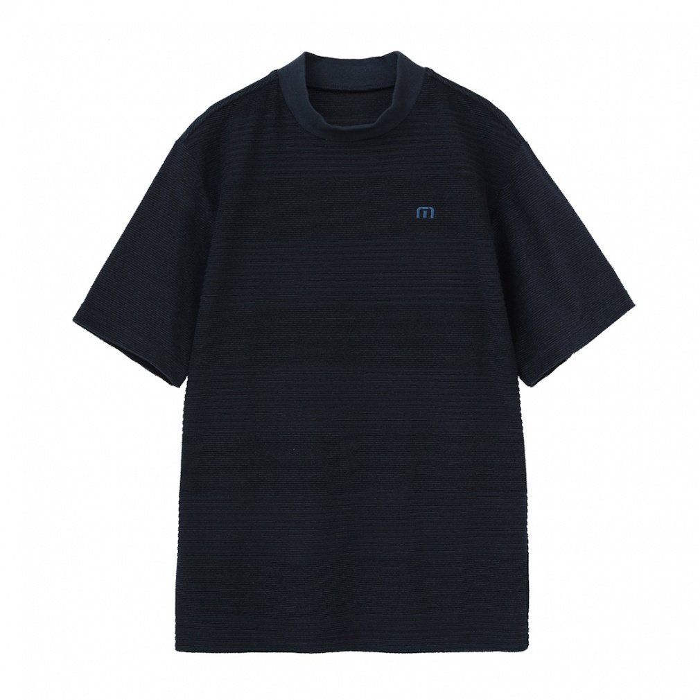gBX}V[ StEFA Vc t  S/S Jacquard Mock Neck (7AJ026) Y TravisMathew