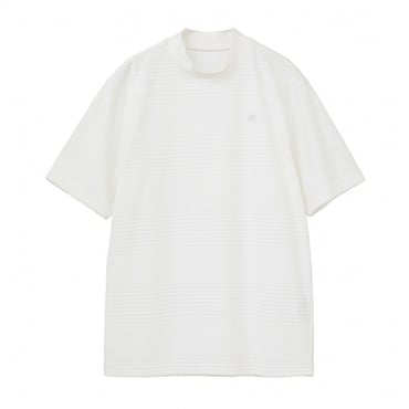 S/S Jacquard Mock Neck 7AJ026