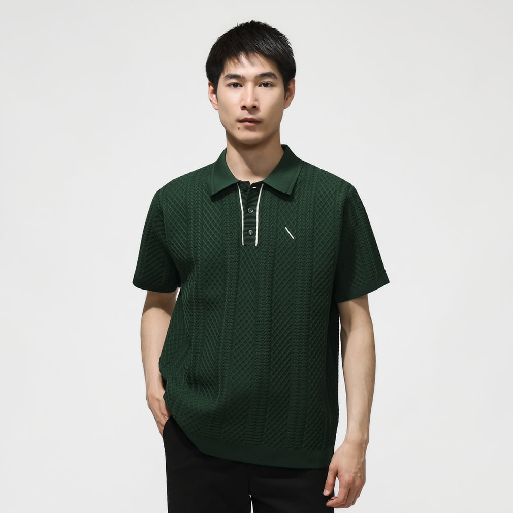 サタデーズニューヨークシティ ゴルフウェア 半袖シャツ 春 夏 SS KNIT