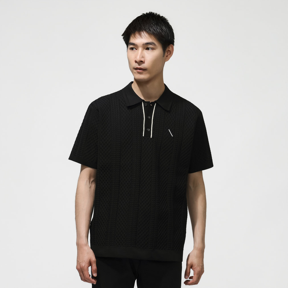 サタデーズニューヨークシティ ゴルフウェア 半袖シャツ 春 夏 SS KNIT