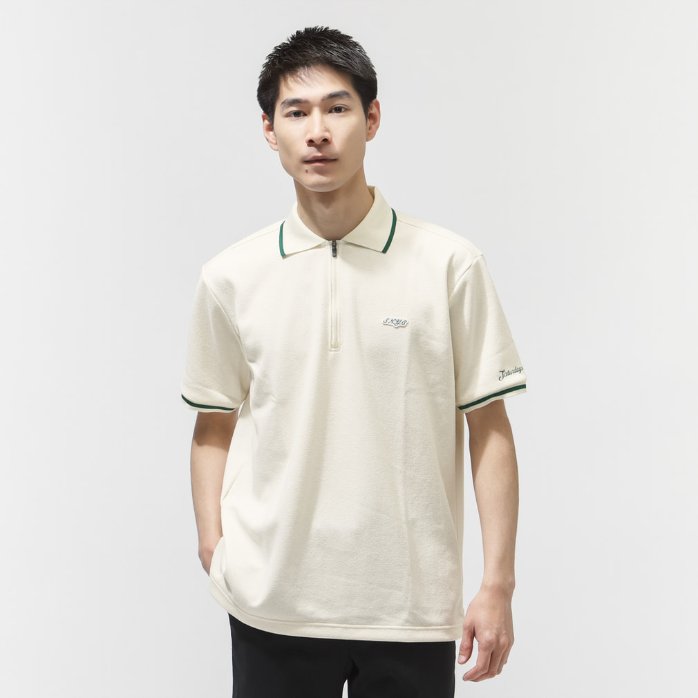 �T�^�f�[�Y�j���[���[�N�V�e�B �S���t�E�F�A �����V���c �t �� SS HALF ZIP POLO (BGM16010) �����Y SATURDAYS NEW YORK CITY