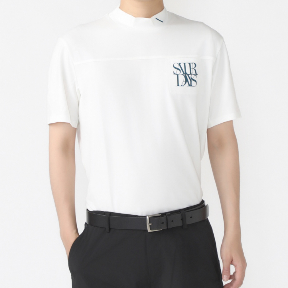 T^f[Yj[[NVeB StEFA Vc t  Pocket Mock Shirt S/S (BGM14040) Y SATURDAYS NEW YORK CITY