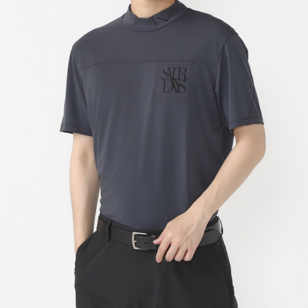 T^f[Yj[[NVeB StEFA Vc t  Pocket Mock Shirt S/S (BGM14040) Y SATURDAYS NEW YORK CITY