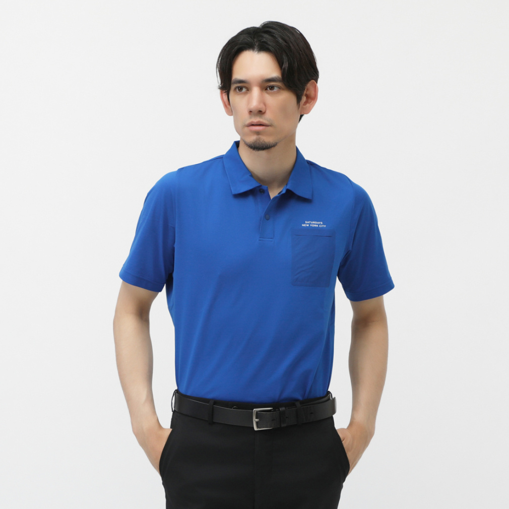 Primflex SS Polo shirt BGM15000(ブルー-M)