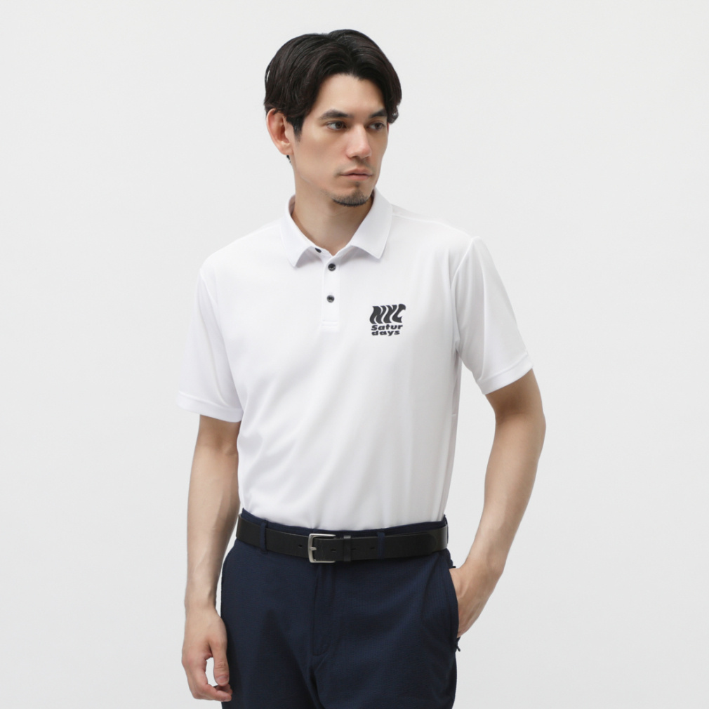 T^f[Yj[[NVeB StEFA Vc t  COOL MAX Pique SS Polo (BGM15050) Y SATURDAYS NEW YORK CITY