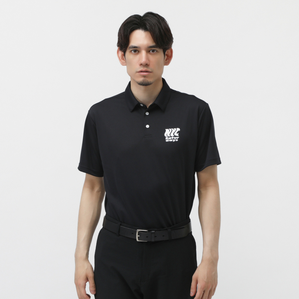 T^f[Yj[[NVeB StEFA Vc t  COOL MAX Pique SS Polo (BGM15050) Y SATURDAYS NEW YORK CITY