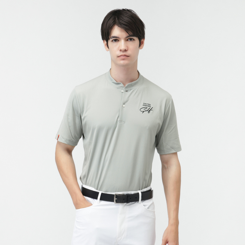 ユナイテッドアローズ ゴルフウェア 半袖シャツ 春 夏 ヘンリーネックシャツ (UAGM-25115) メンズ UNITED ARROWS