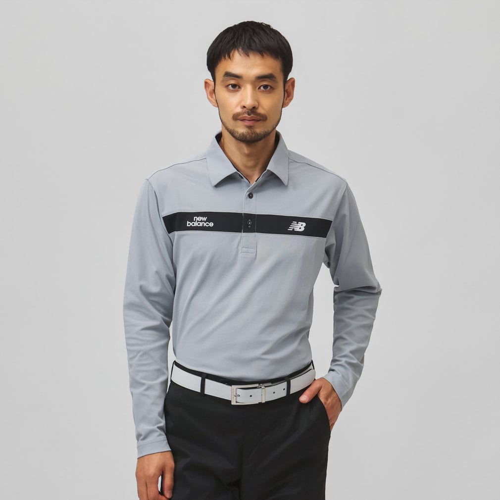 ニューバランス ゴルフ 長袖シャツ ウェア 5 冬用 L ニューバランス ゴルフウェア 長袖シャツ 秋 冬 L/SLEEVE COLLAR SHIRT