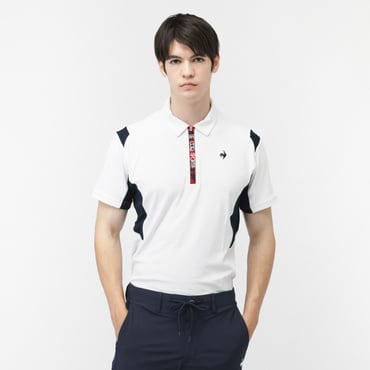 無地ハーフジップ半袖シャツ LG5FHS80M