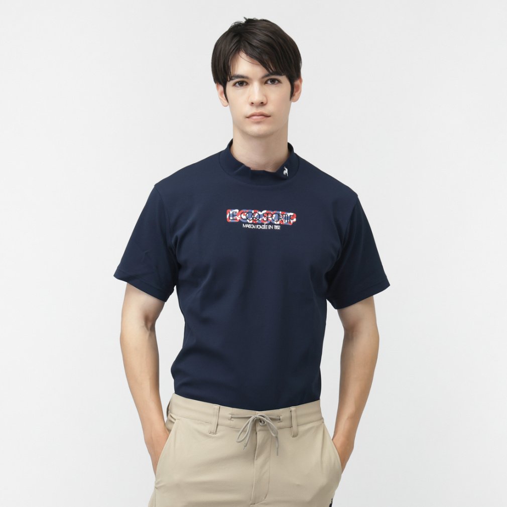 【新品タグ付き】ロゴプリントモックネックSS ロゴプリントモックネックミドラーシャツ LG5FHS50M｜Alpen Online