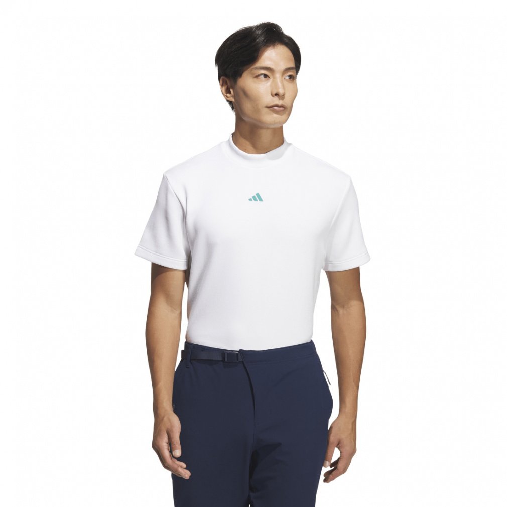 アディダス ゴルフウェア 半袖シャツ 秋 冬 コードカオス モックネック 半袖シャツ (LOI49) メンズ adidas